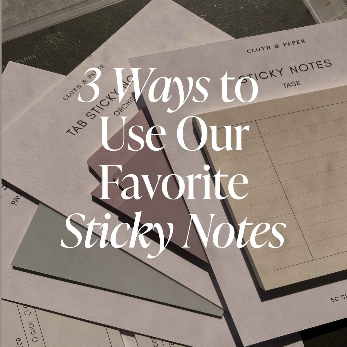 Shape Sticky Note Set  Cloth & Paper – CLOTH & PAPER