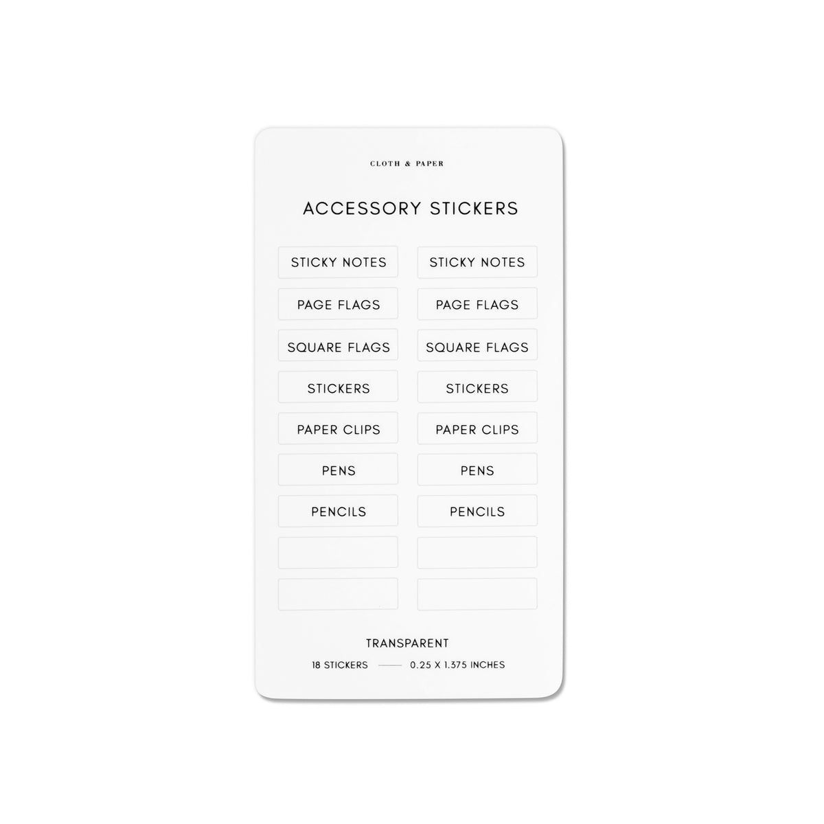 The Accessory File's  Page