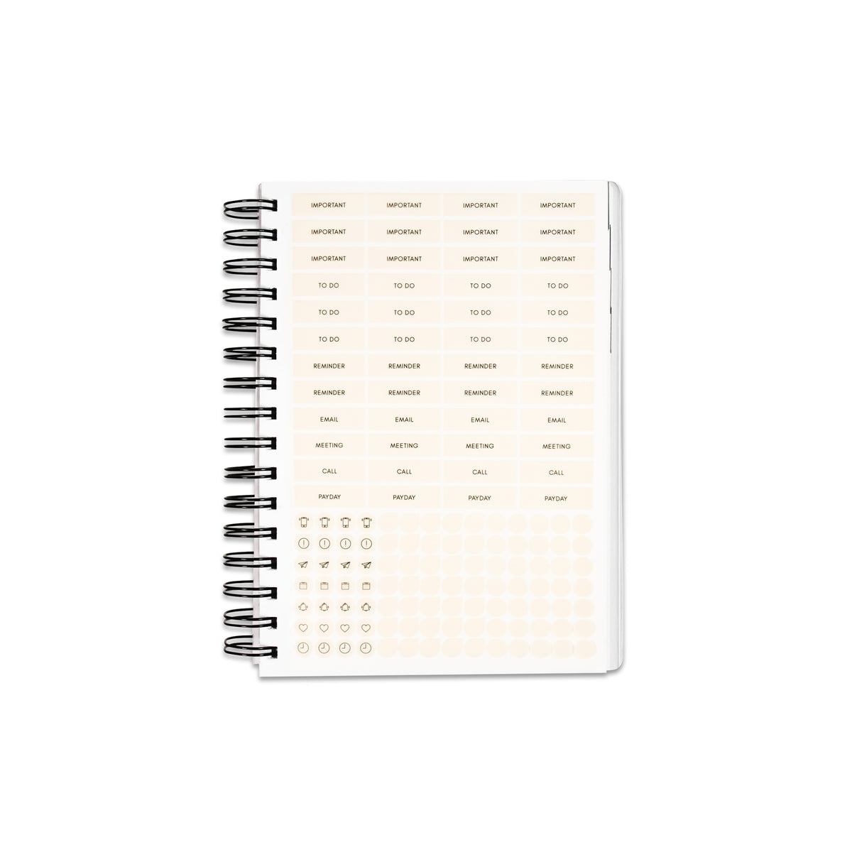 Planner Stickers | For C&P Spiral Bound Planner | Cloth & Paper