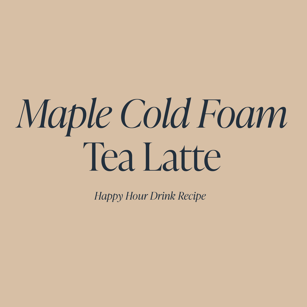 Maple Cold Foam Tea Latte