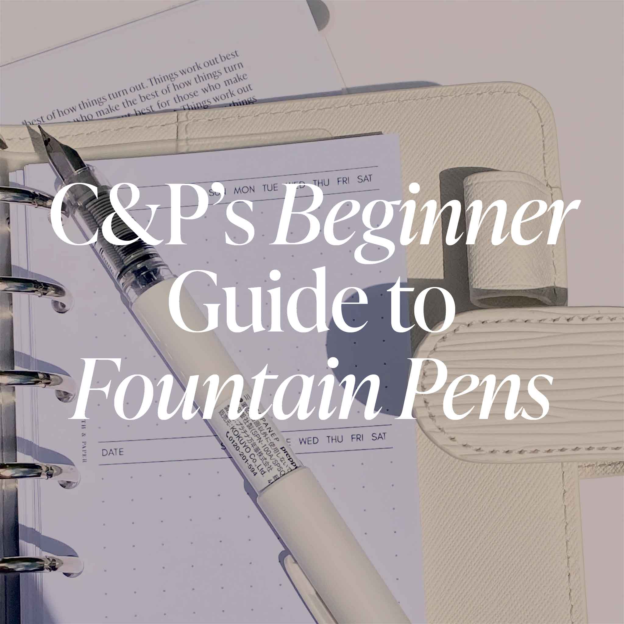 Guide complet pour commencer à écrire avec un stylo plume