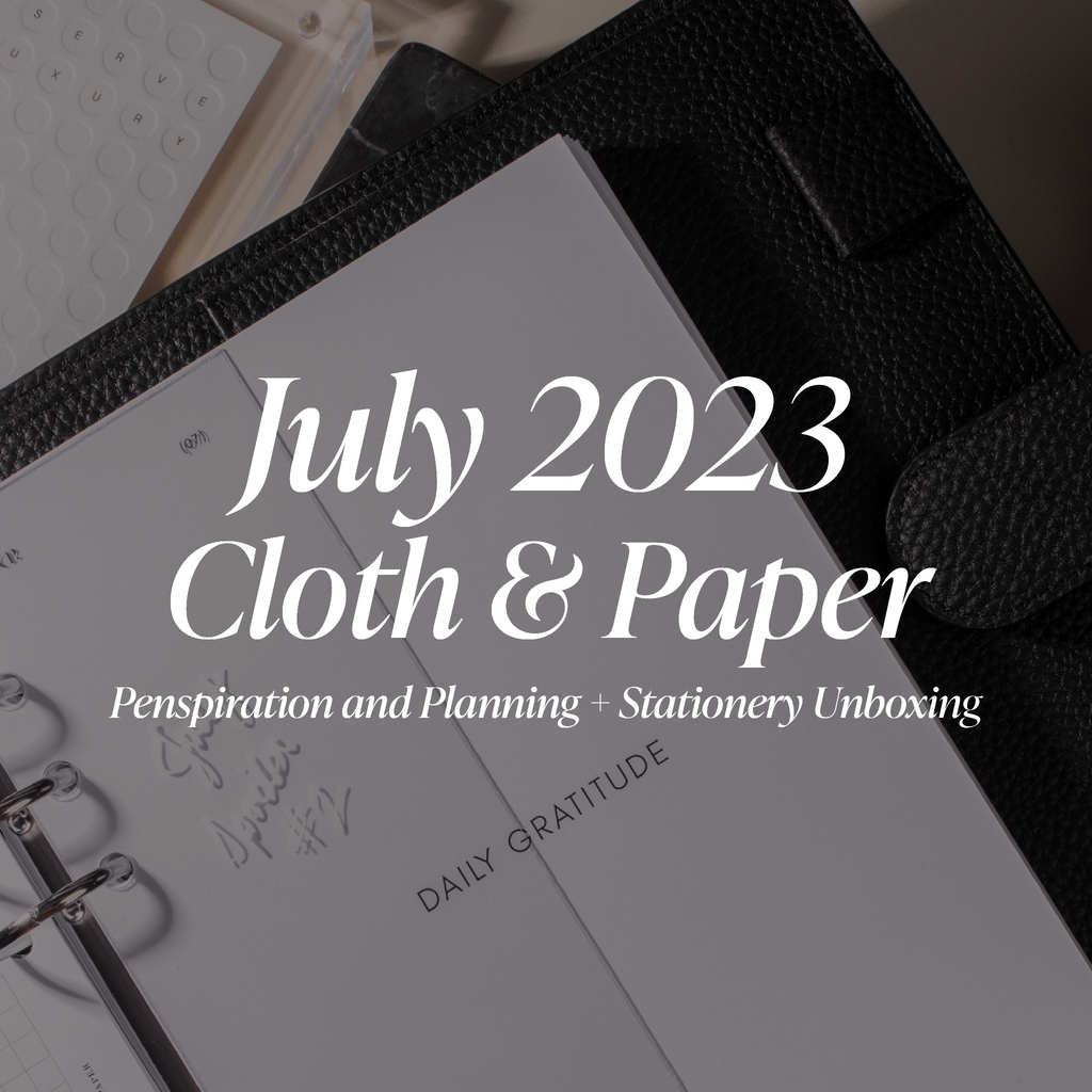 July 2023 Penspiration and Planning + Stationery Unboxing Blog