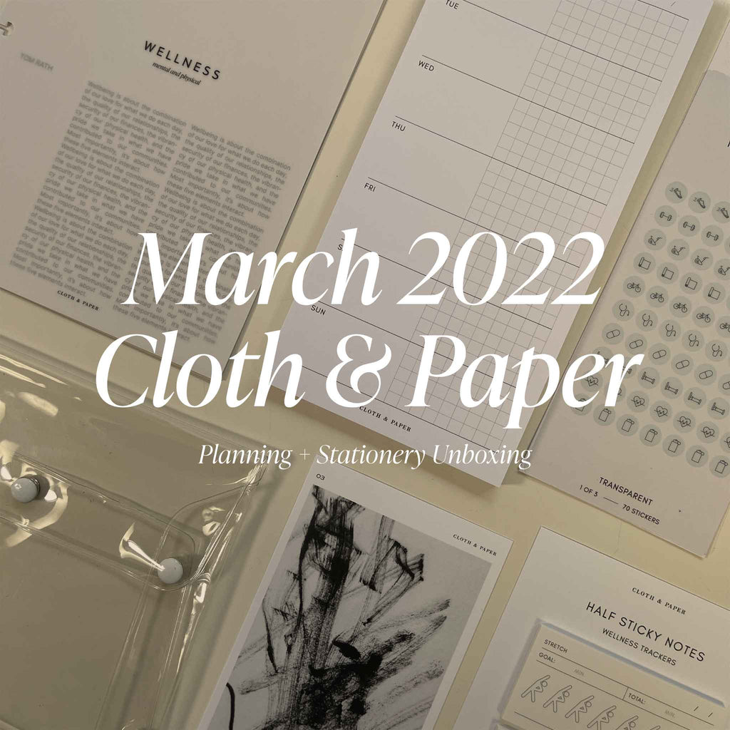 March 2022 Planning + Stationery Unboxing
