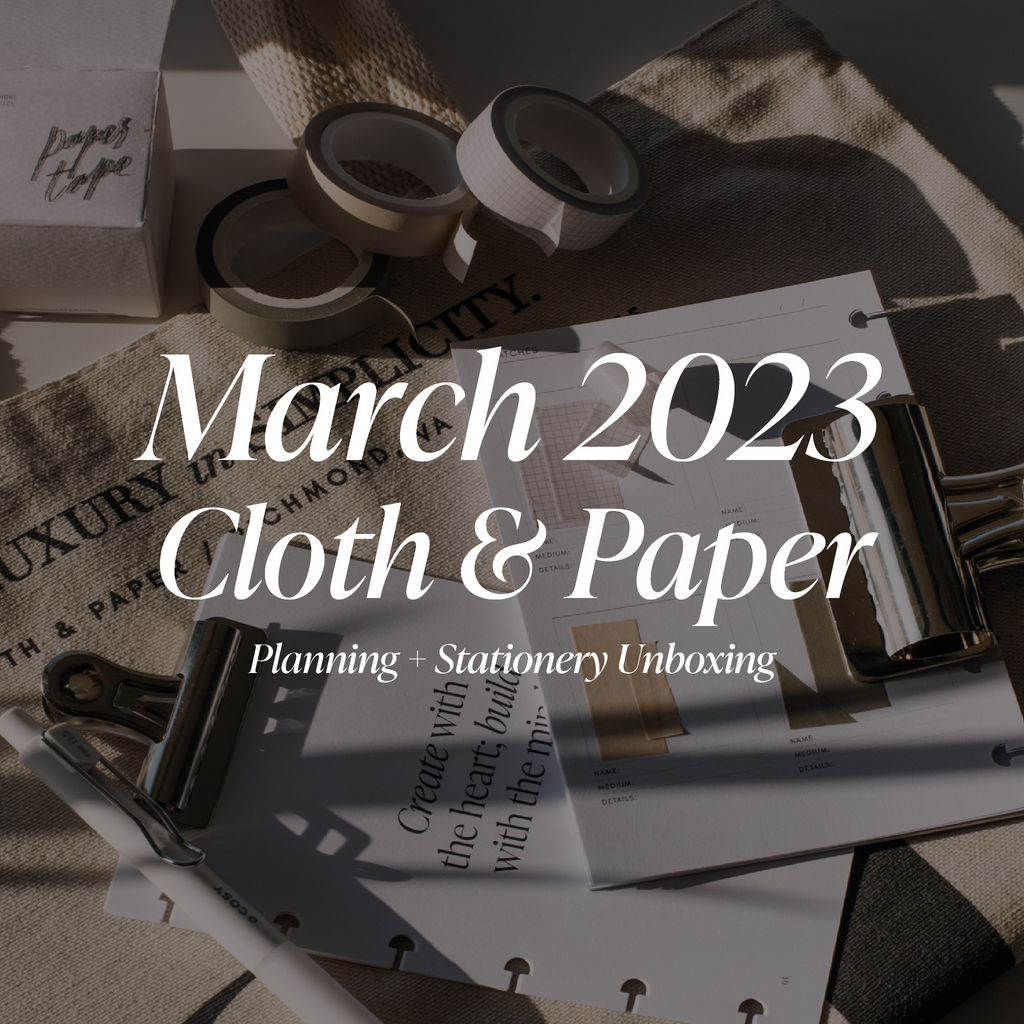 March 2023 Sub Box How-To – CLOTH & PAPER