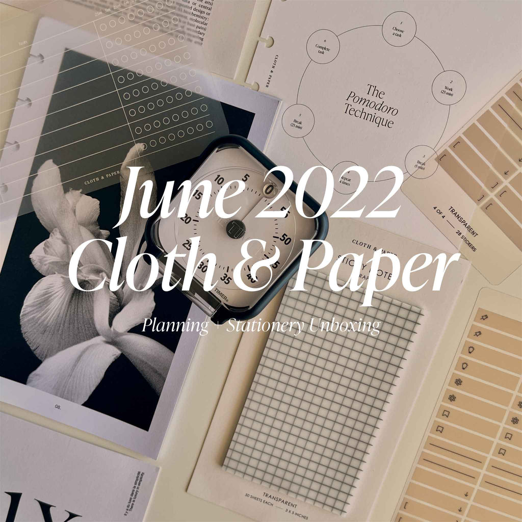 June 2022 Planning + Stationery Unboxing