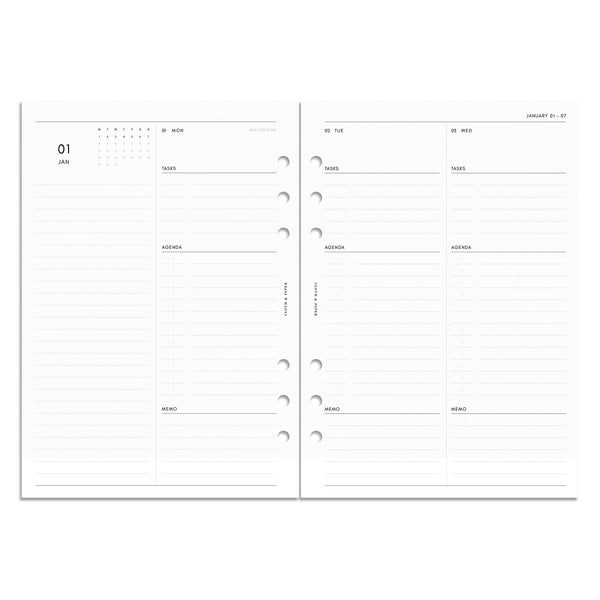 2024 Personal Daily Planner Inserts