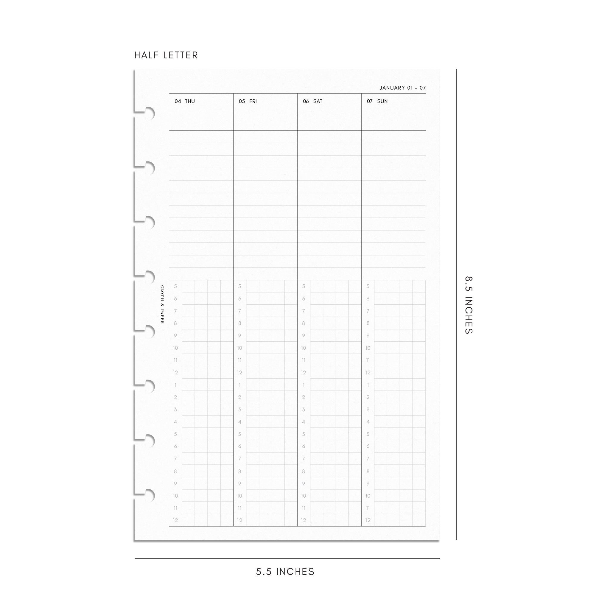 2024-dated-planner-inserts-weekly-schedule-cloth-paper-cloth-paper