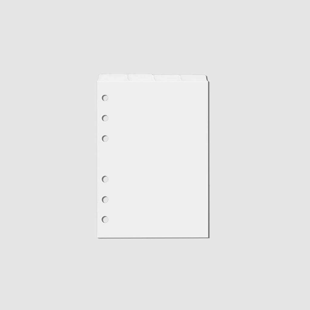 Dividers displayed on a white background. Size shown is A6.