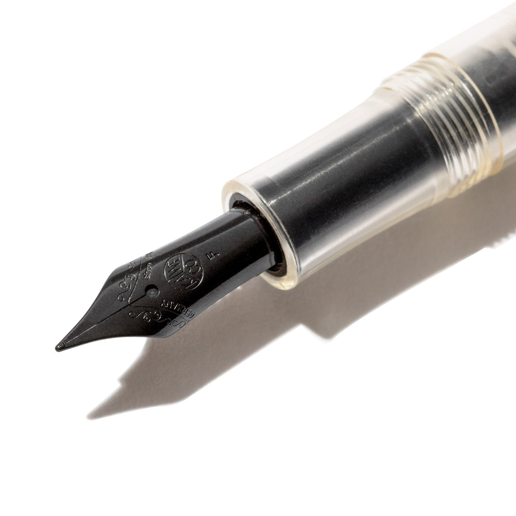 Closeup of the pen's nib.