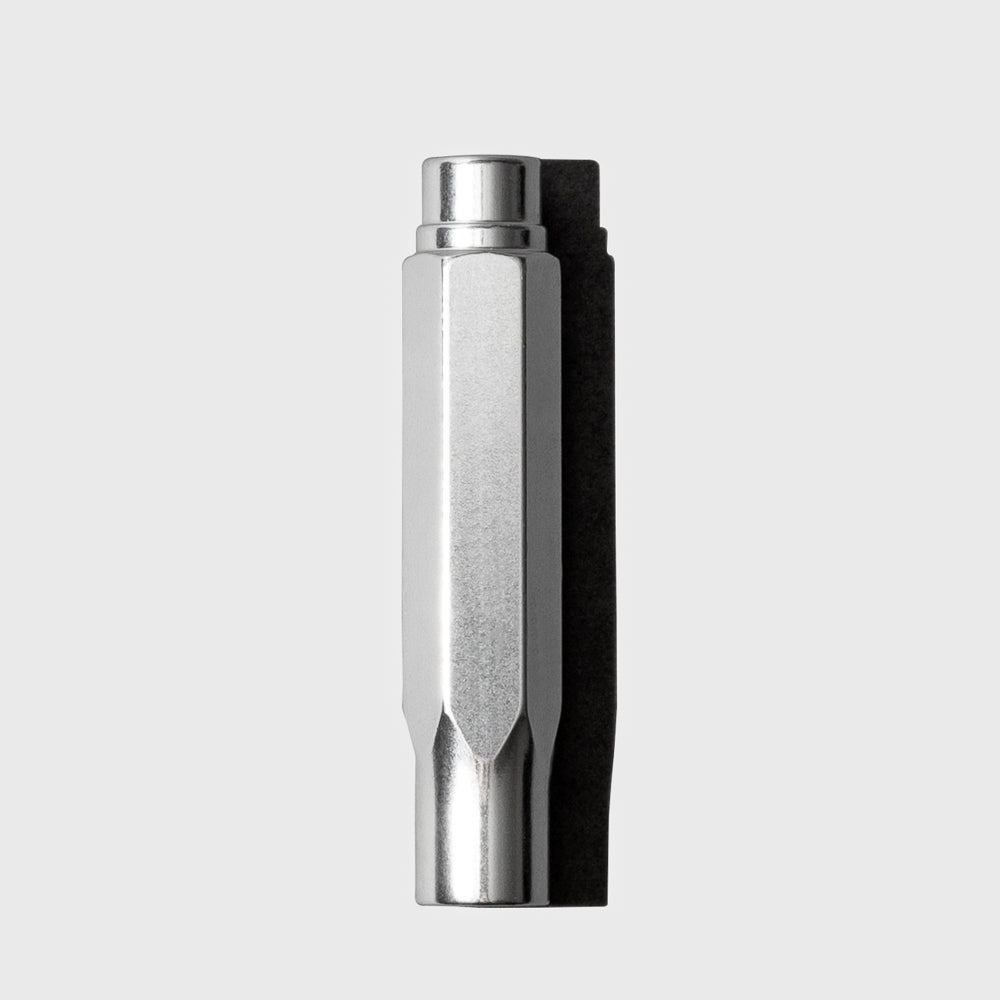 The image shows a close-up of the blackwing point guard in silver.