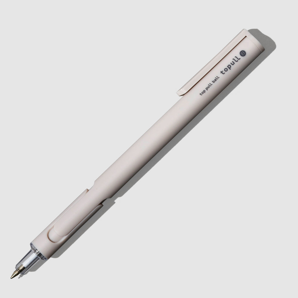Pen displayed on a neutral background. Color shown is beige. 