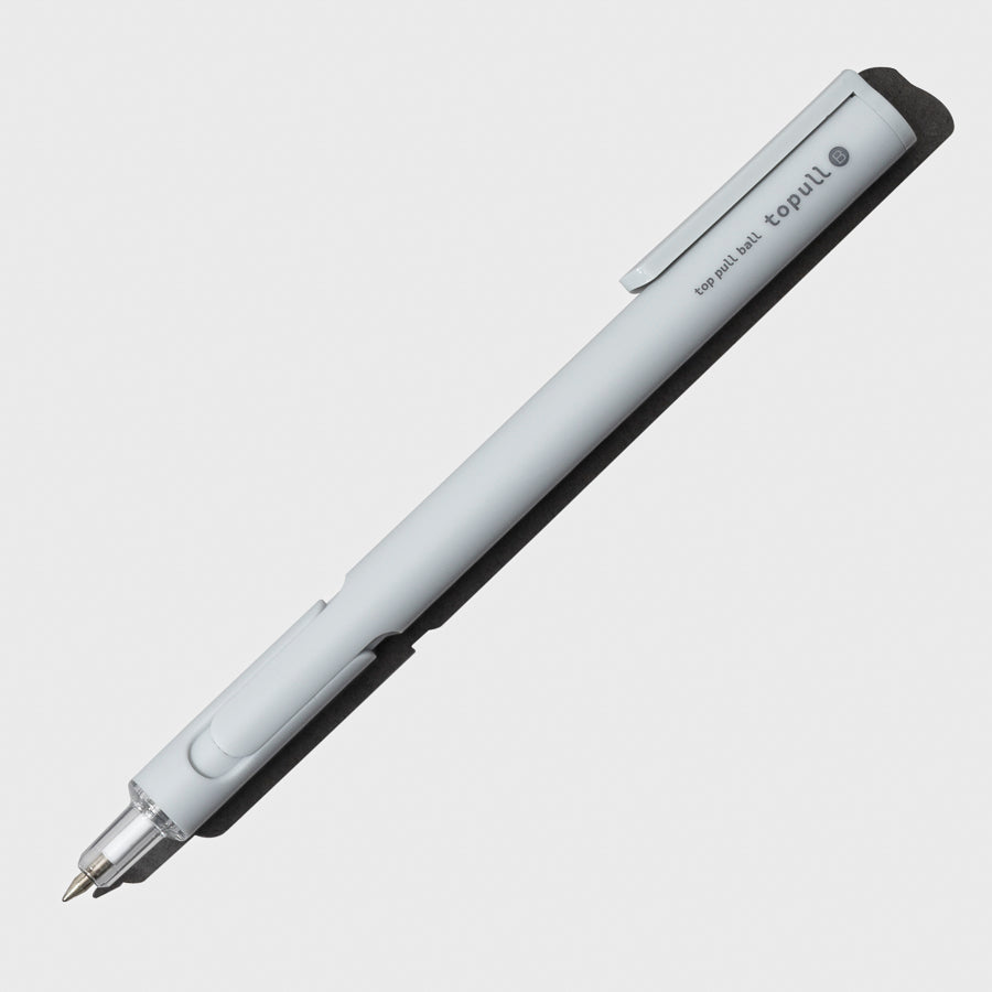 Pen displayed on a neutral background. Color shown is blue