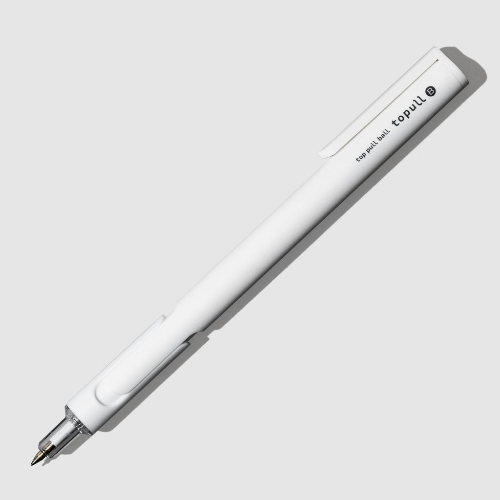 Pen displayed on a neutral background. Color shown is white.