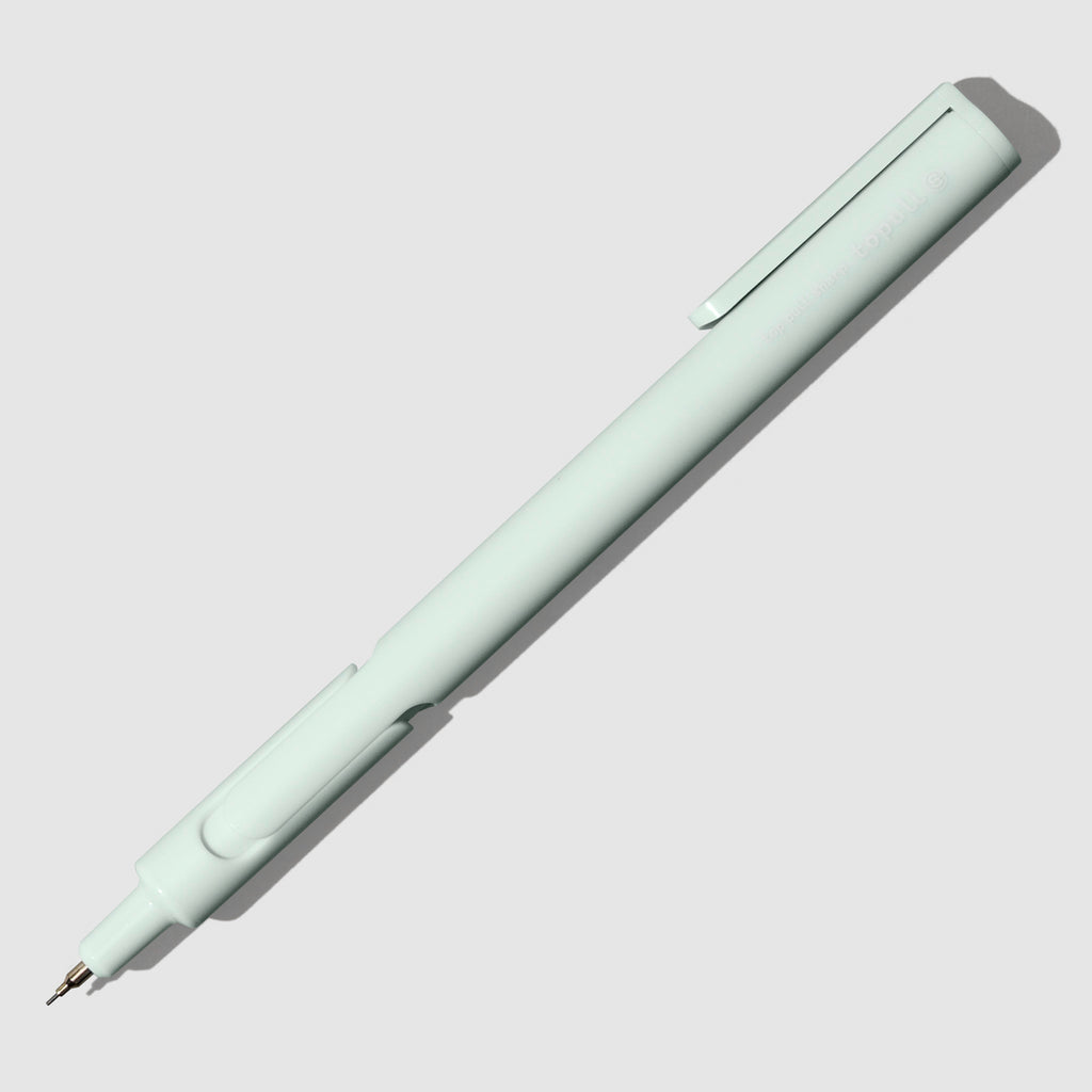 Pencil displayed on a neutral background. Color shown is mint. 