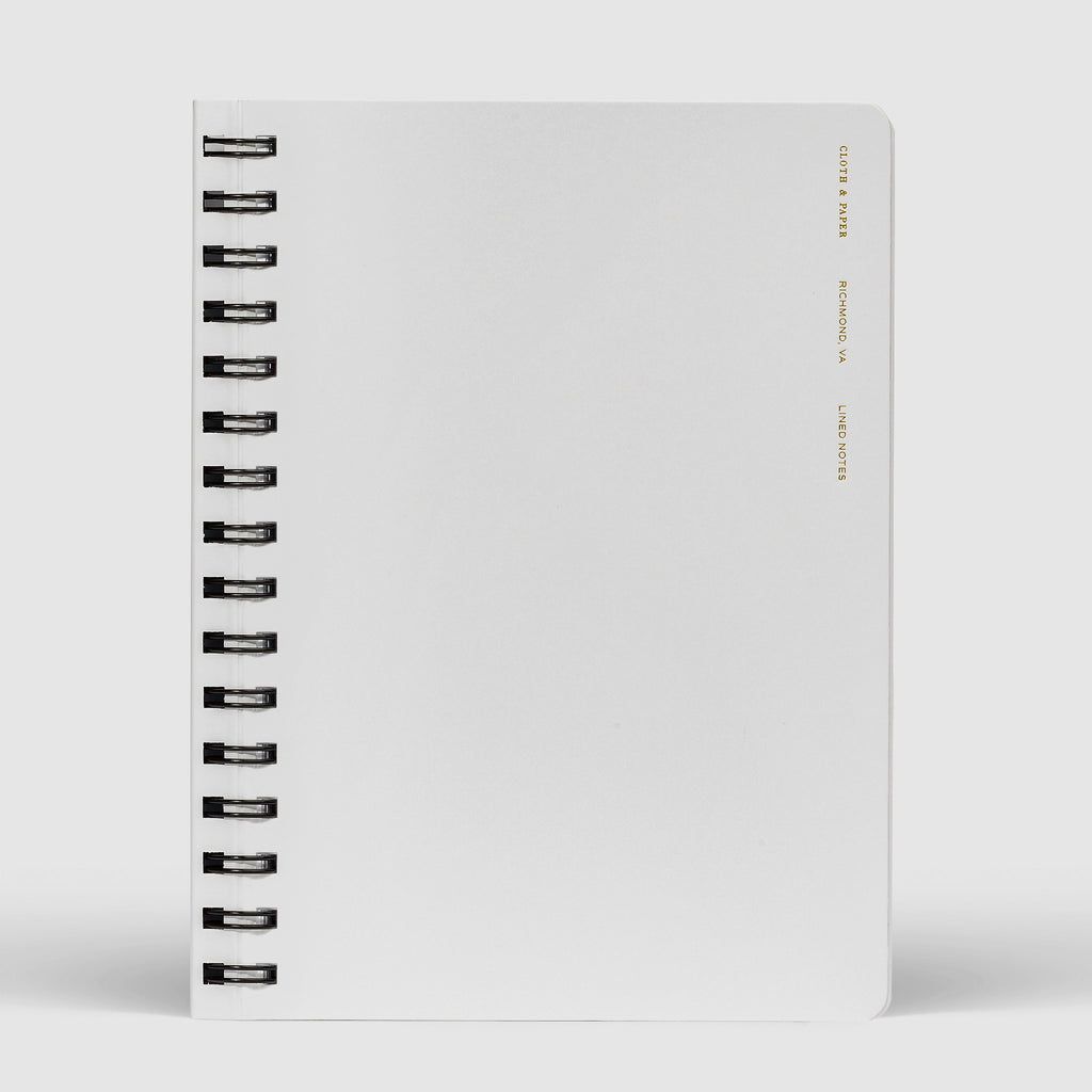 Notebook displayed on a white background. Color pictured is Ash.