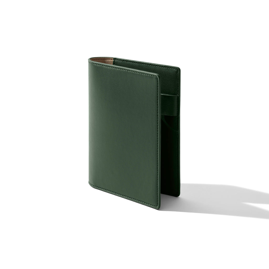 CP Petite folio displayed at a three quarter angle on a neutral background. Color shown is valley green. 