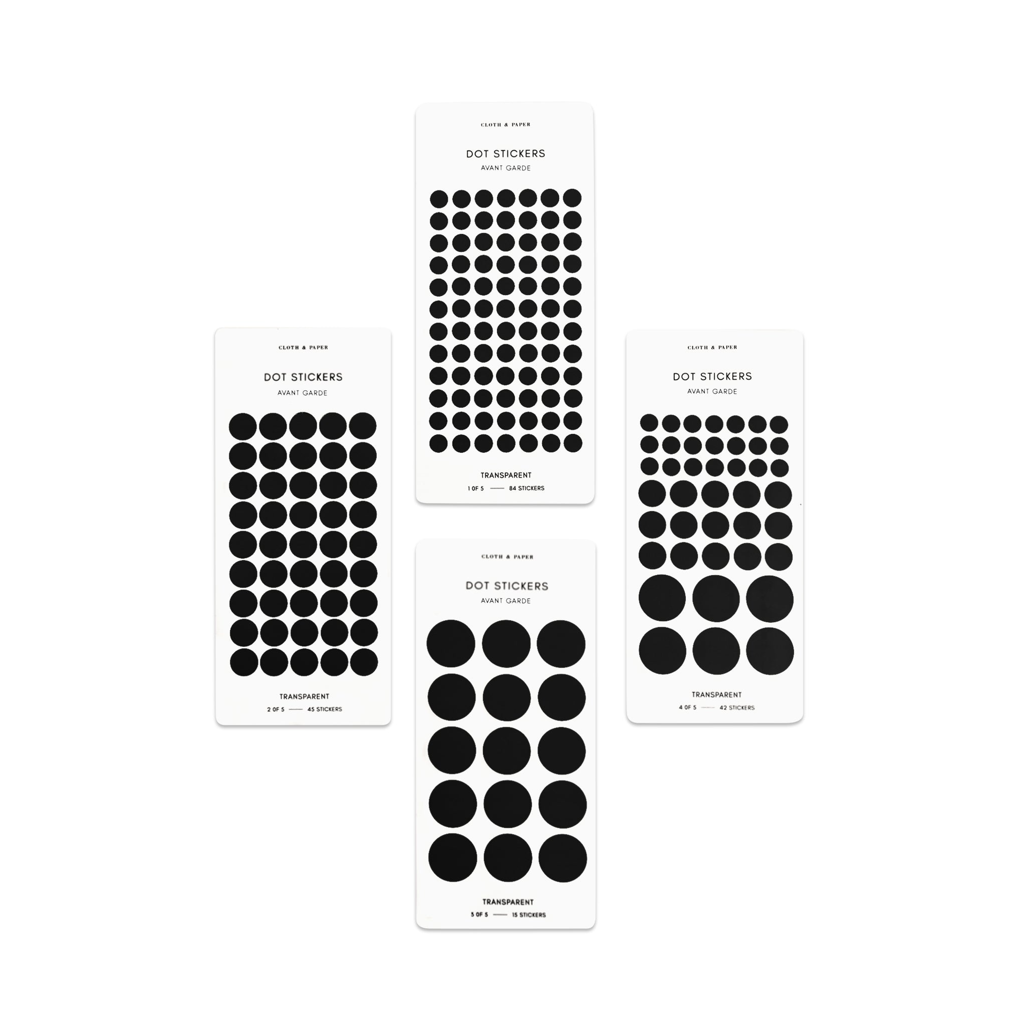 5mm Circle Dot Stickers for Planners and Journals. Dot Stickers Are  Availabe in Transparentclear Matte & White With Mulitple Color Options 