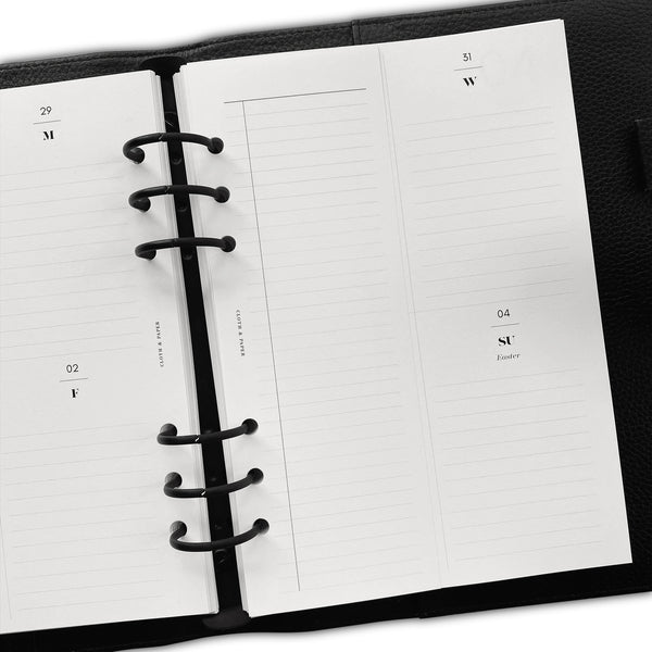 Task Planner Inserts | Cloth & Paper Half Letter 8-Disc Punch