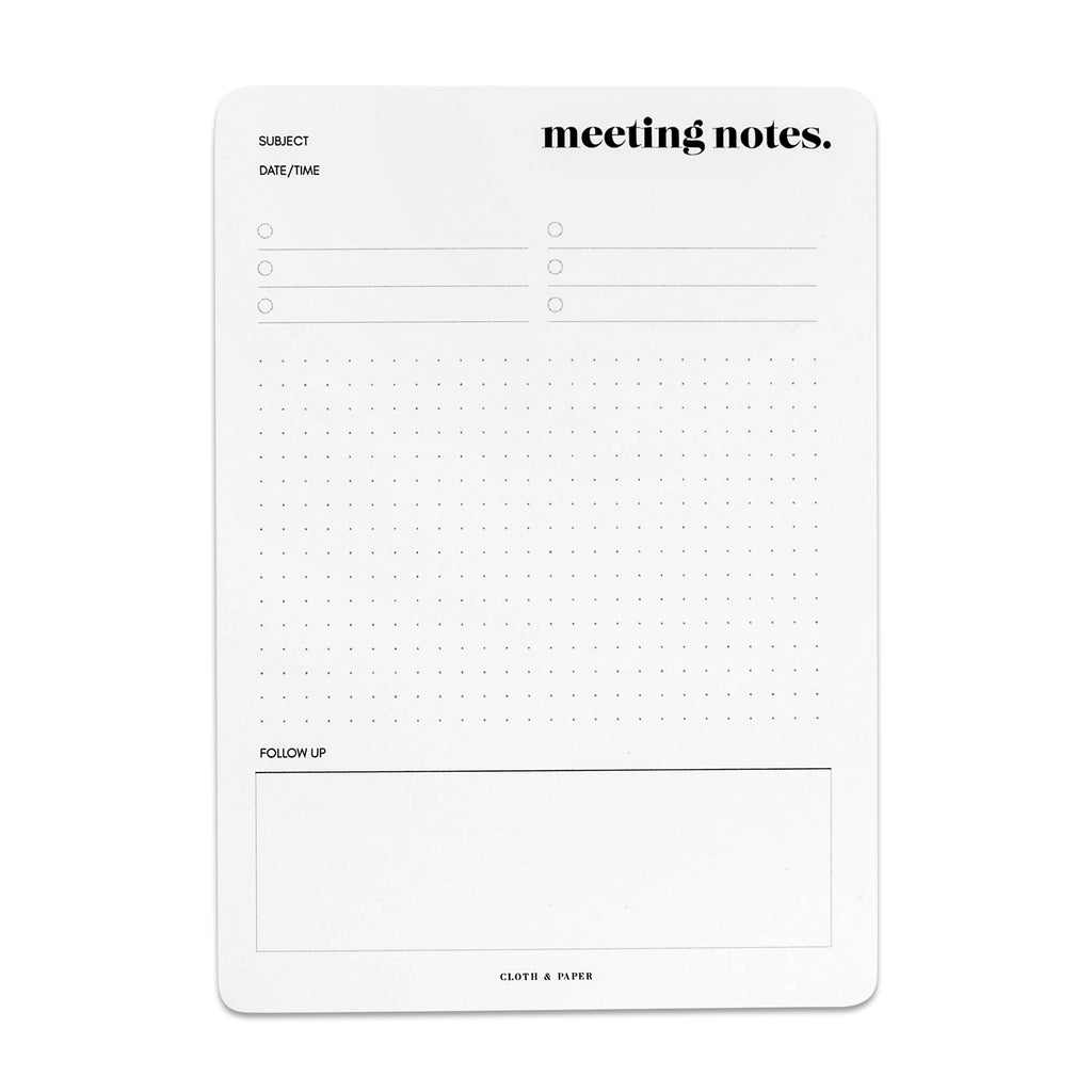 Meeting Notes Notepad