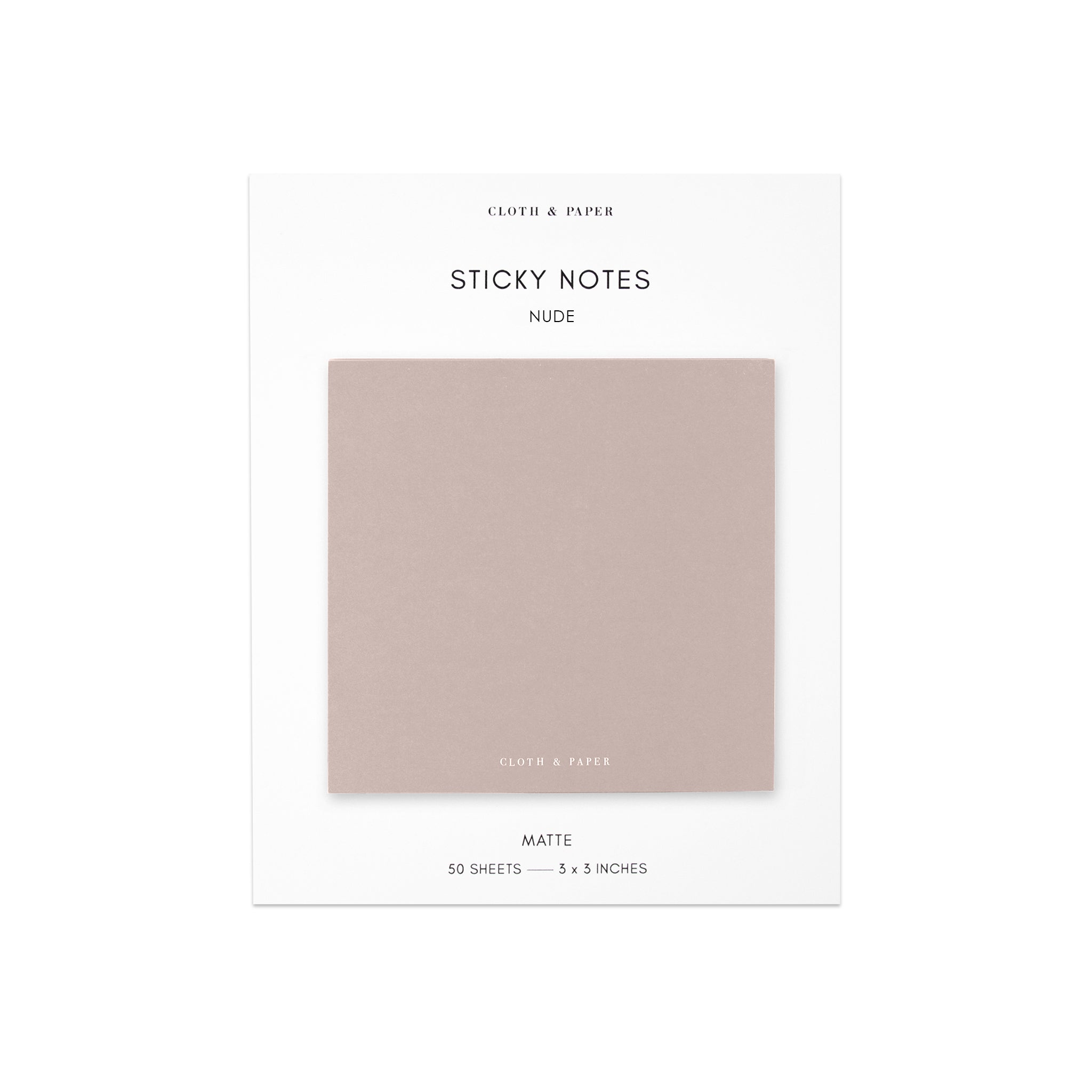 Note Neutrality Sticky Notes - Angora - Bohmey Beauty