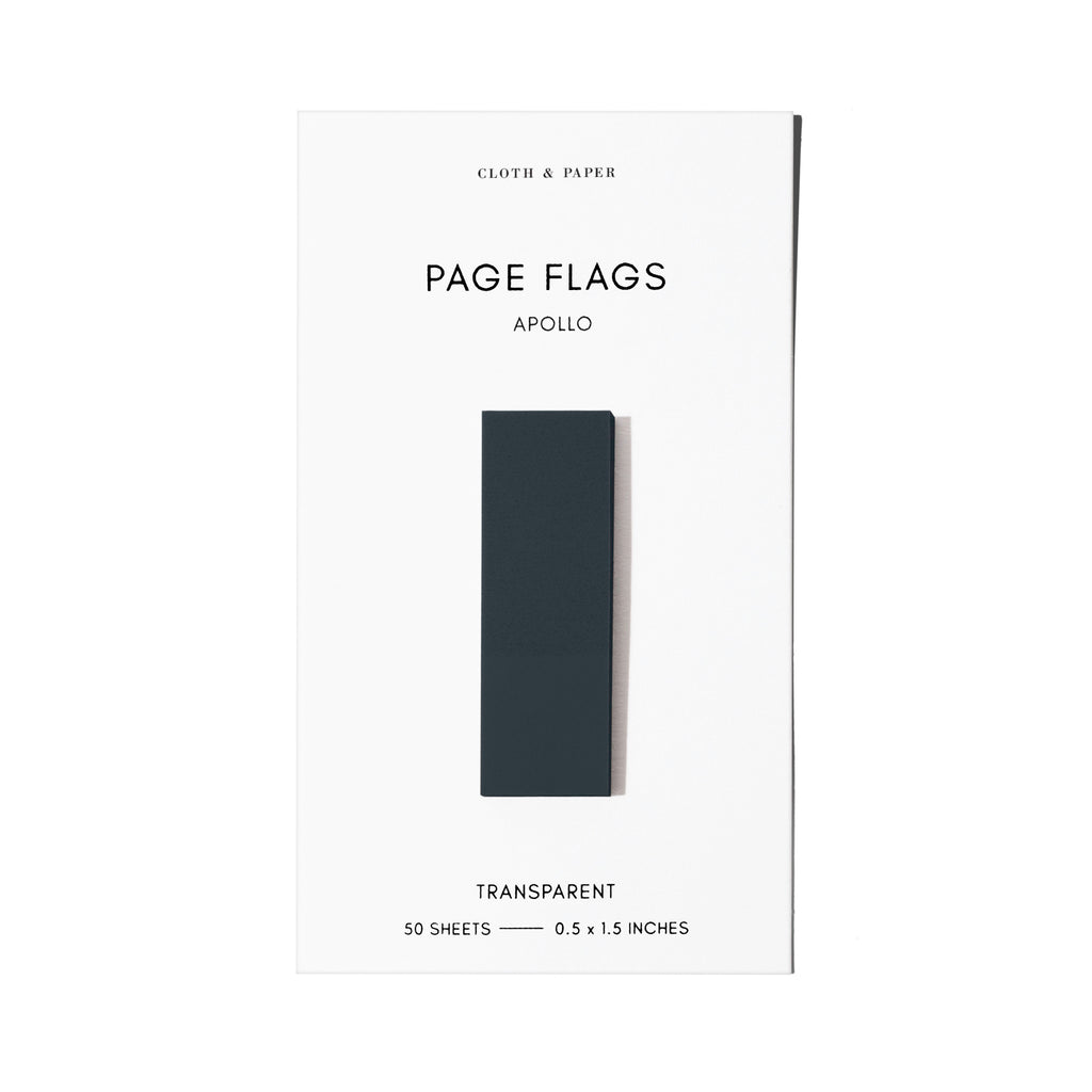 Page flag displayed on a white background. Color pictured is Apollo.