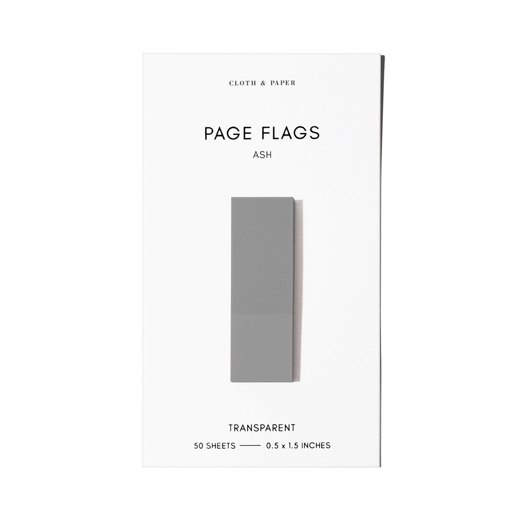 Page flag displayed on a white background. Color pictured is Ash.