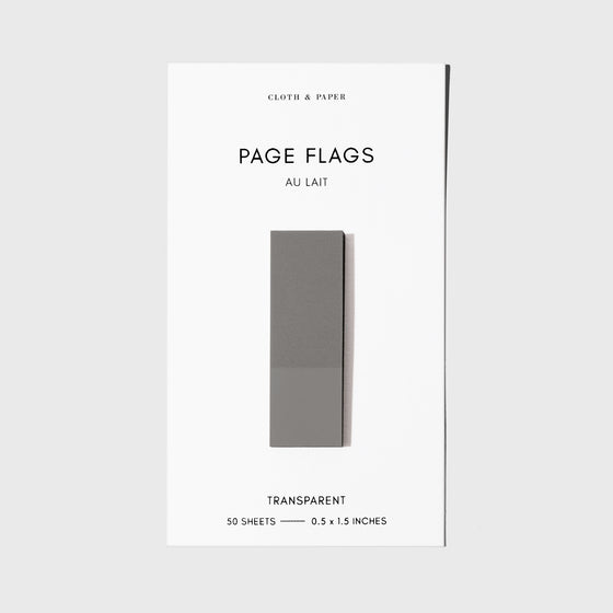 Page flag displayed on a white background. Color pictured is Au Lait.