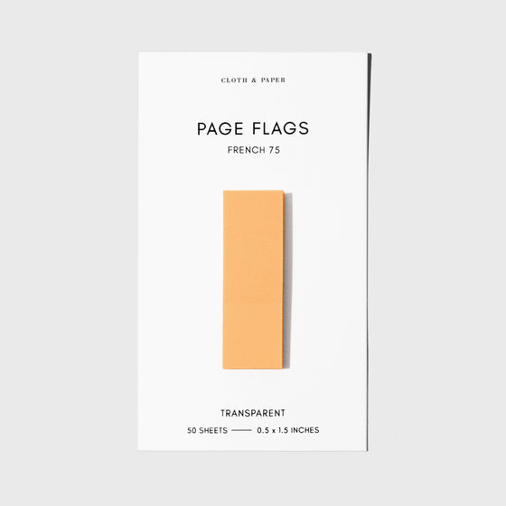 Page flag displayed on a white background. Color pictured is French 75.