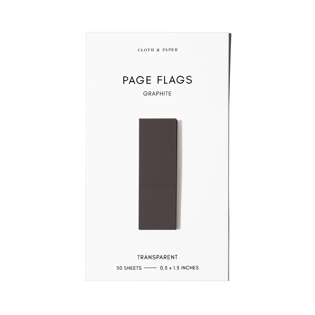 Page flag displayed on a white background. Color pictured is Graphite.