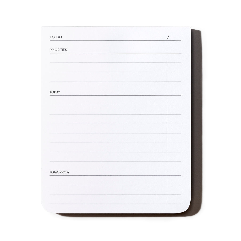 To Do Mini Notepad, Cloth and Paper. Notepad displayed on a white background.