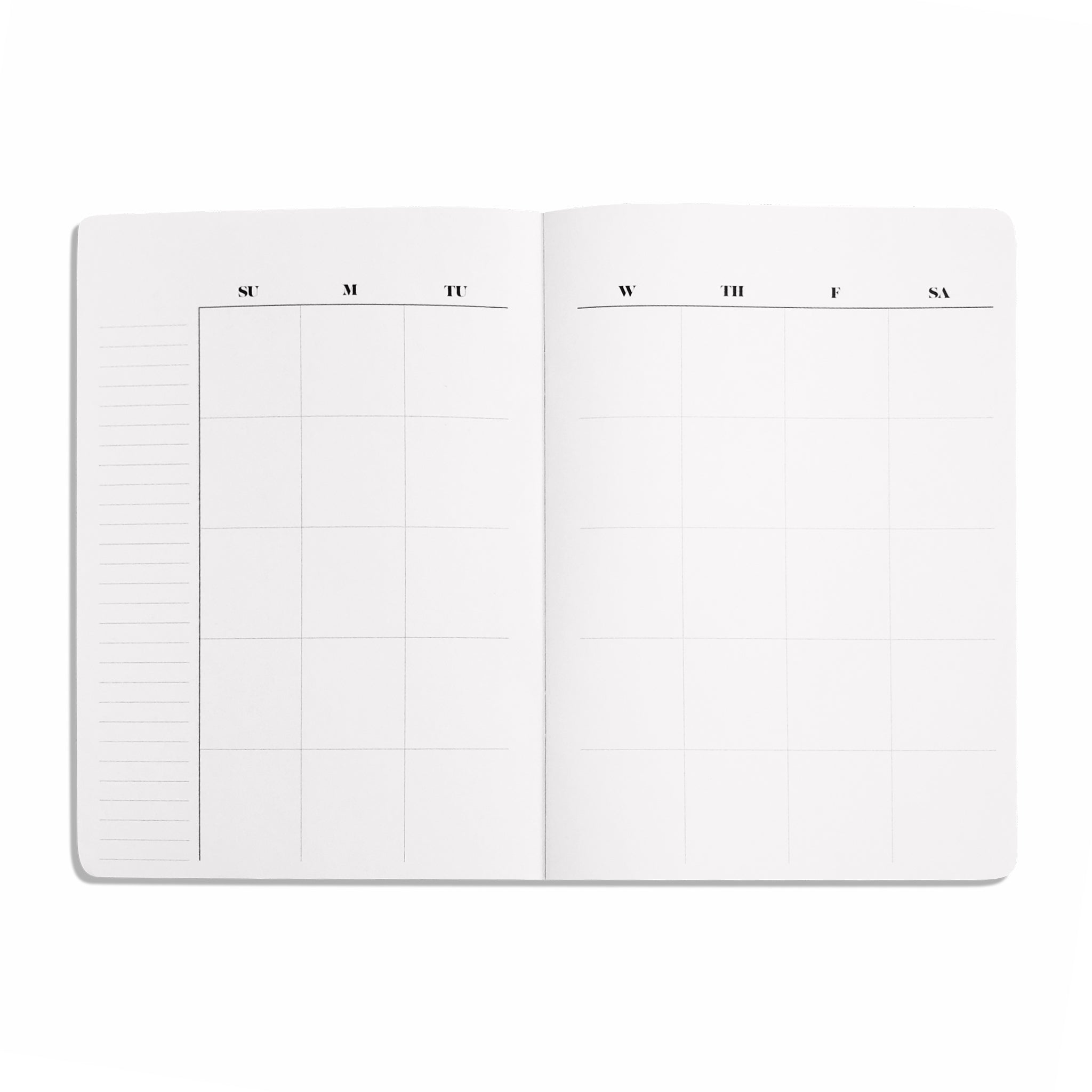 LE Khaki Black Cover Notebook Blank Paper Daily Writing Planner