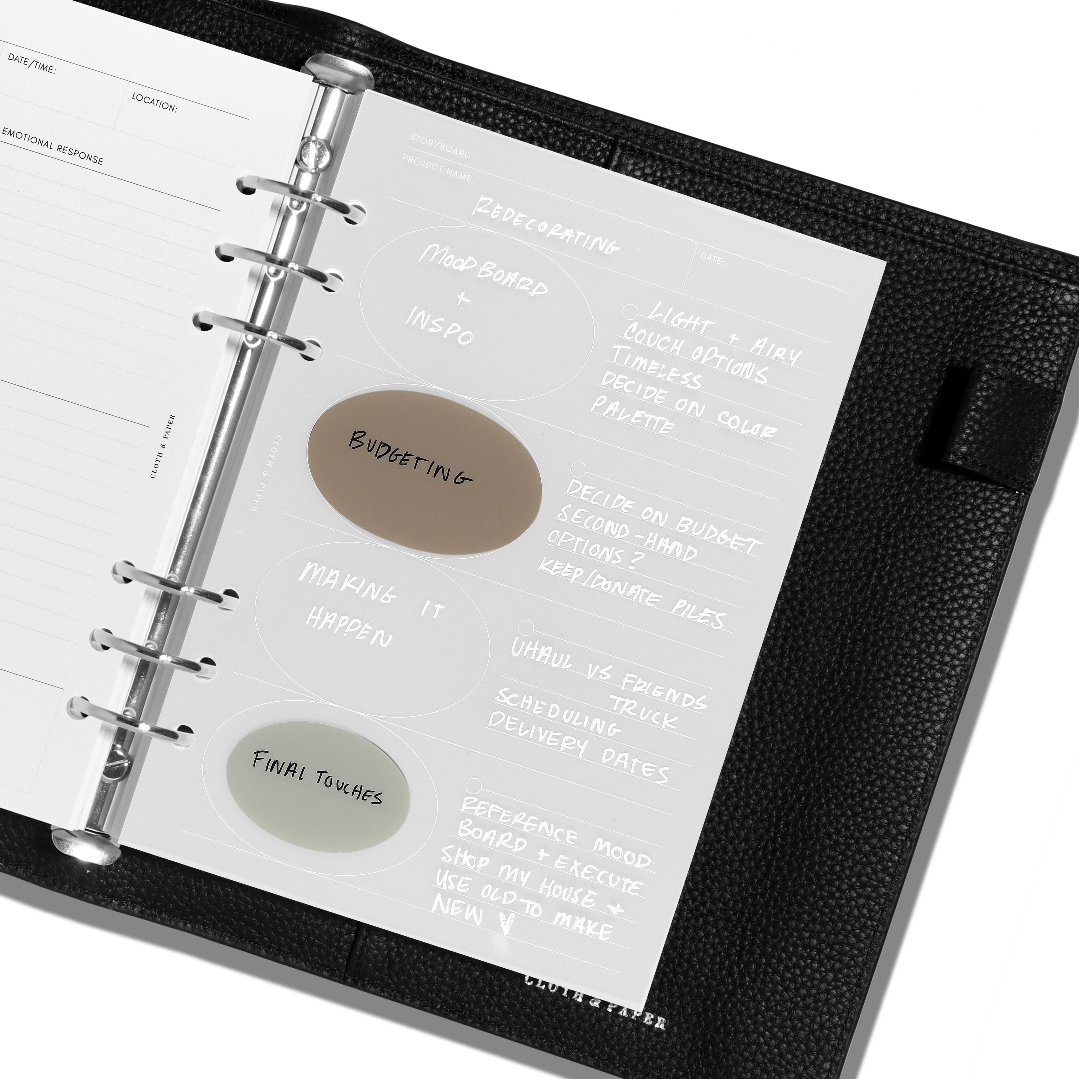 Clear Storyboard Planner Dashboard