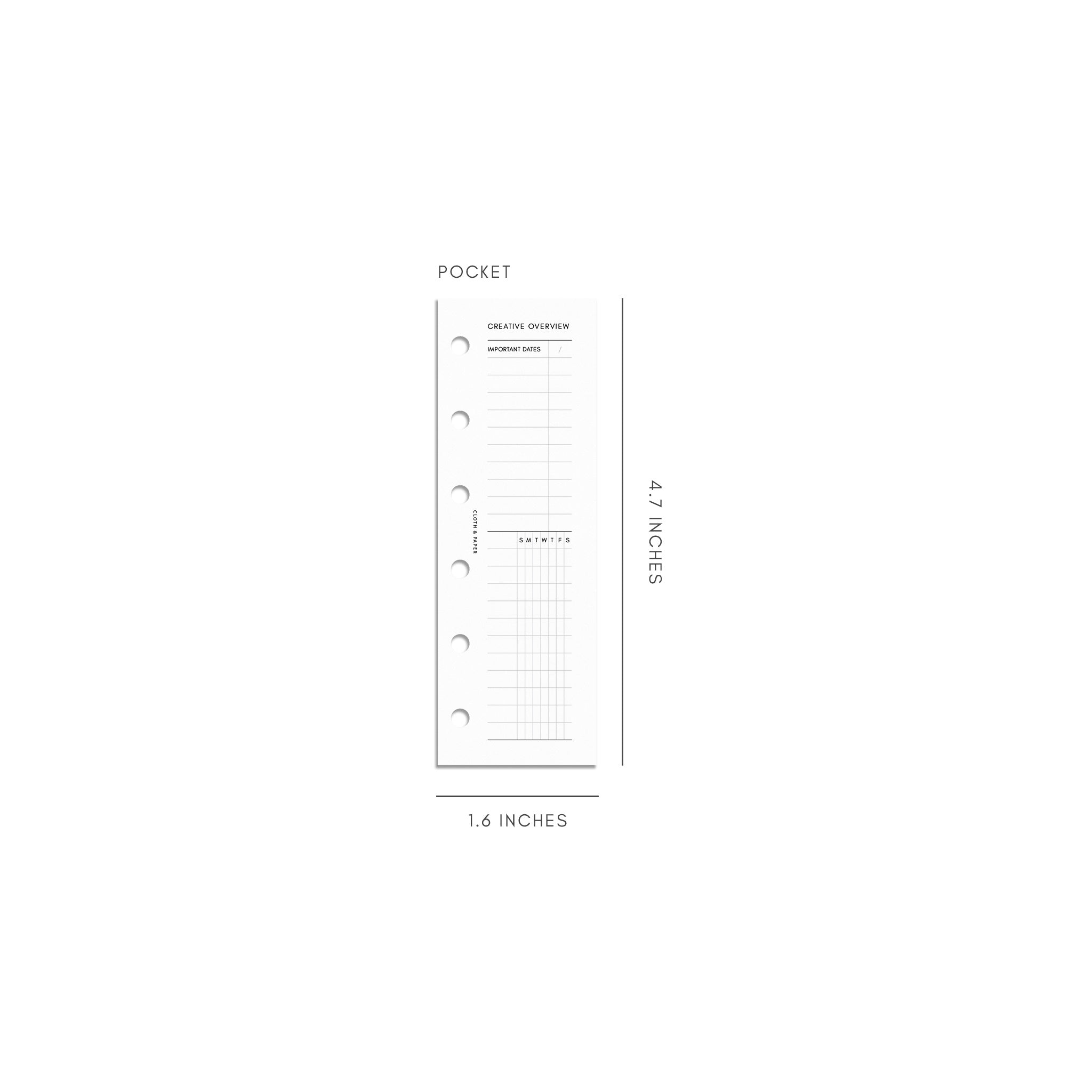 2024 Mini Printable Pocket Calendar -PDF File - Minimalist Style - You Make  It Simple