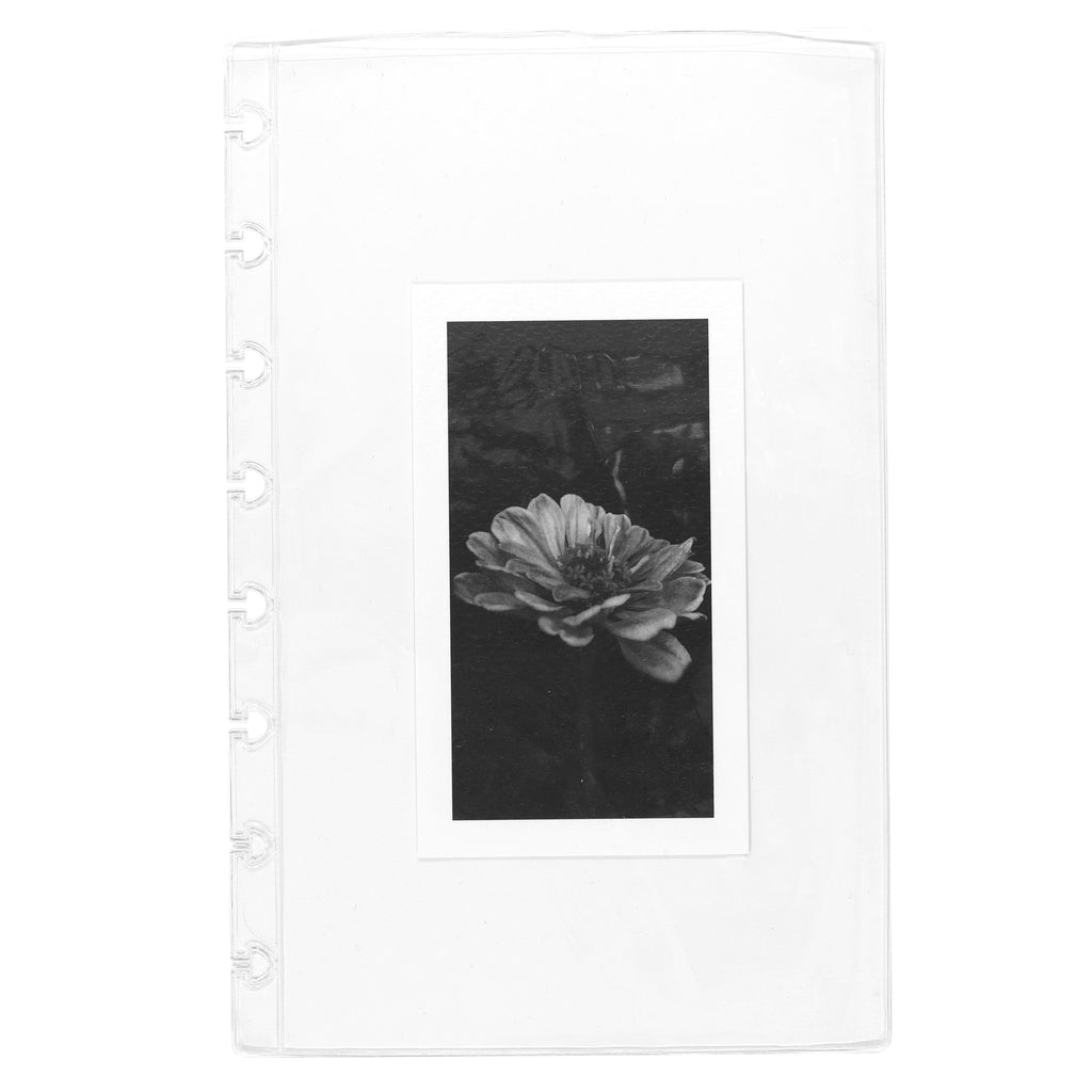 Document pocket displayed on a white background. A botanical card is displayed inside the pocket. Size shown is Half Letter. 