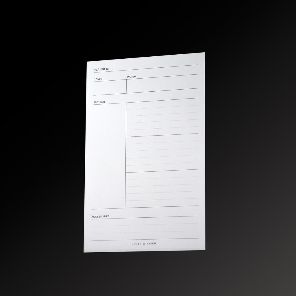 Journaling card displayed on a black background.