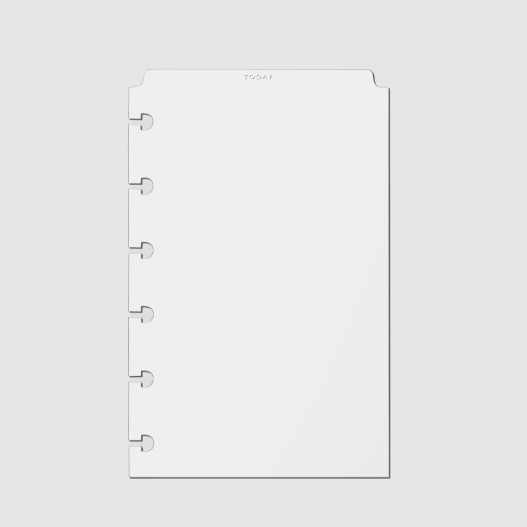 White foil divider displayed on a white background.