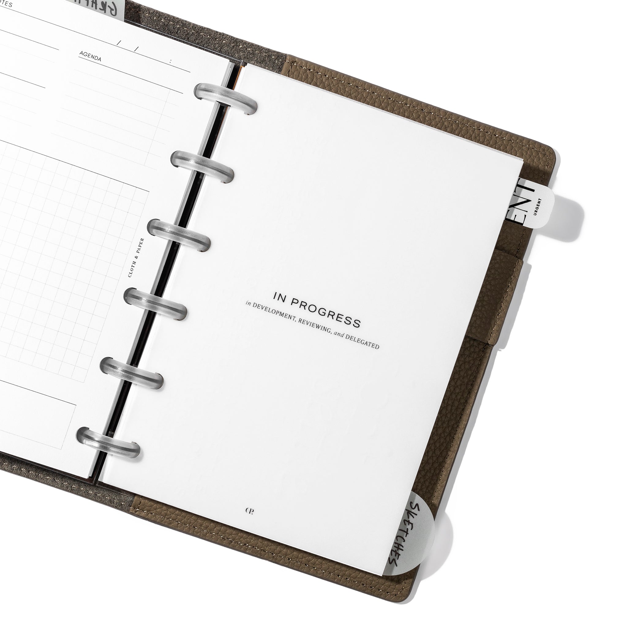 Checkered Print Laminated Vellum Dashboard for Any Planner -  Finland