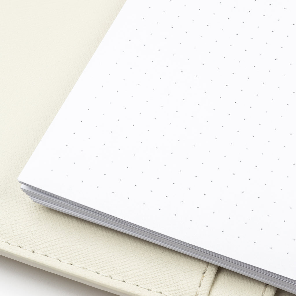 Close up of the dot grid pattern on the inserts.