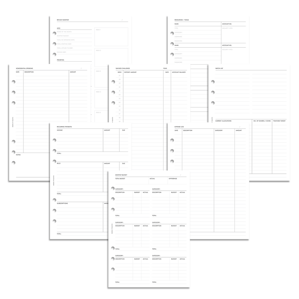 Buy Undated Daily Planner Refill A5 Planner Inserts to Do List Notepad  Daily Binder Inner Page Planner Inserts for Refillable Personal Journal  (Blue) Online at desertcartNorway