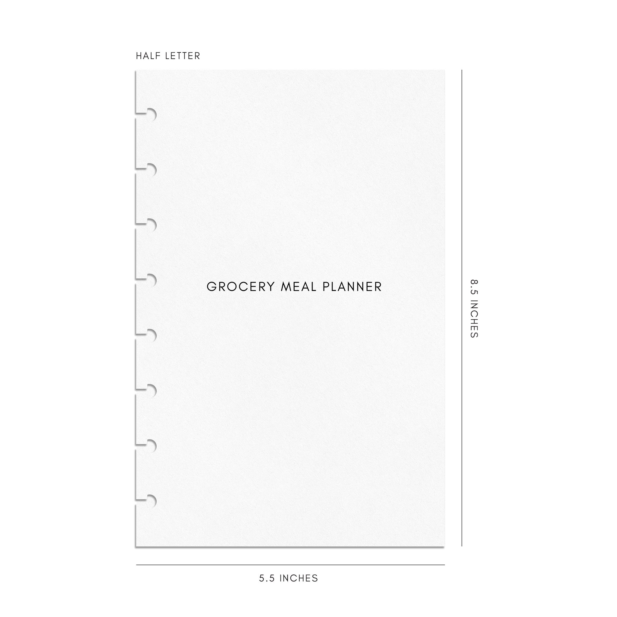 Grocery Meal Planner Inserts  Cloth & Paper – CLOTH & PAPER