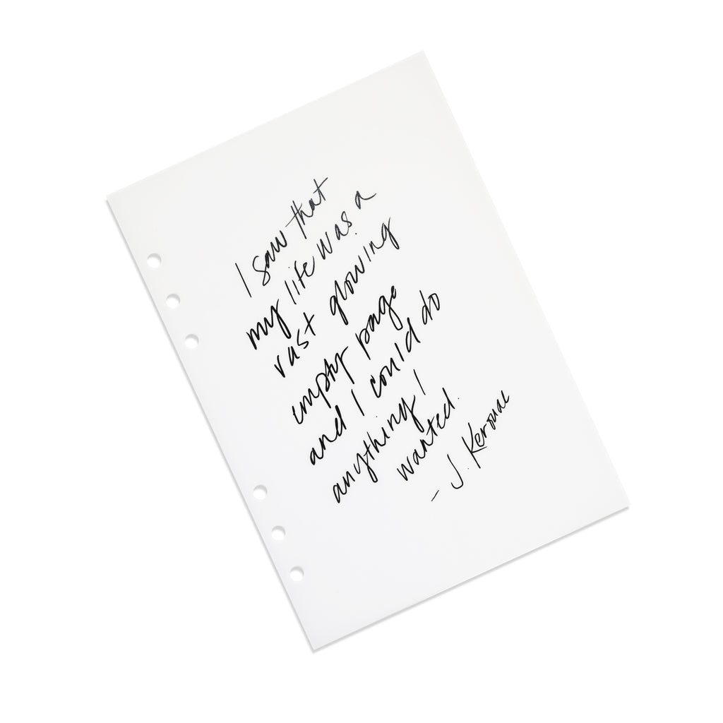 Handwritten Dashboard | Cloth and Paper