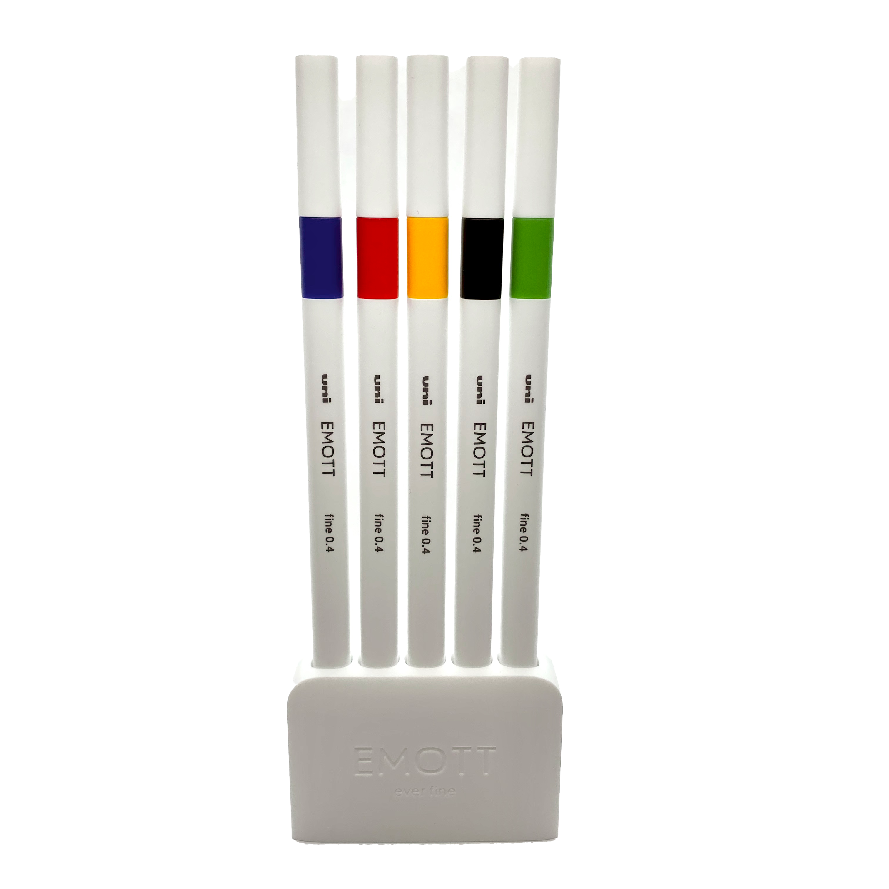 Uni EMOTT Sign Pen 0.4 Mm 5 Color Sets Fineliner Markers 