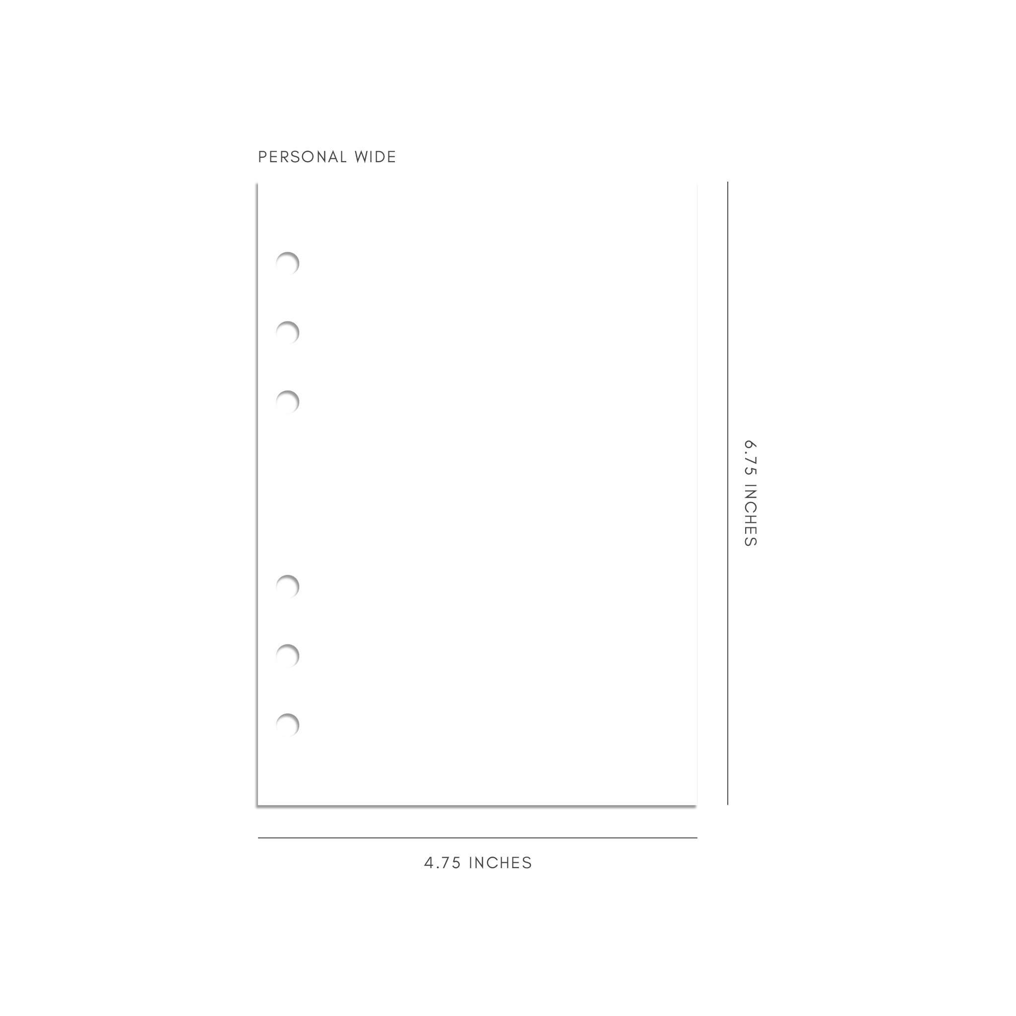 template for 3 hole punch  Hole punch, Filofax a5, Filofax personal