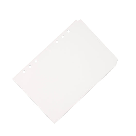 Today Dry Erase Tab Divider, White Text, Cloth and Paper. Divider turned to the right against a white background.