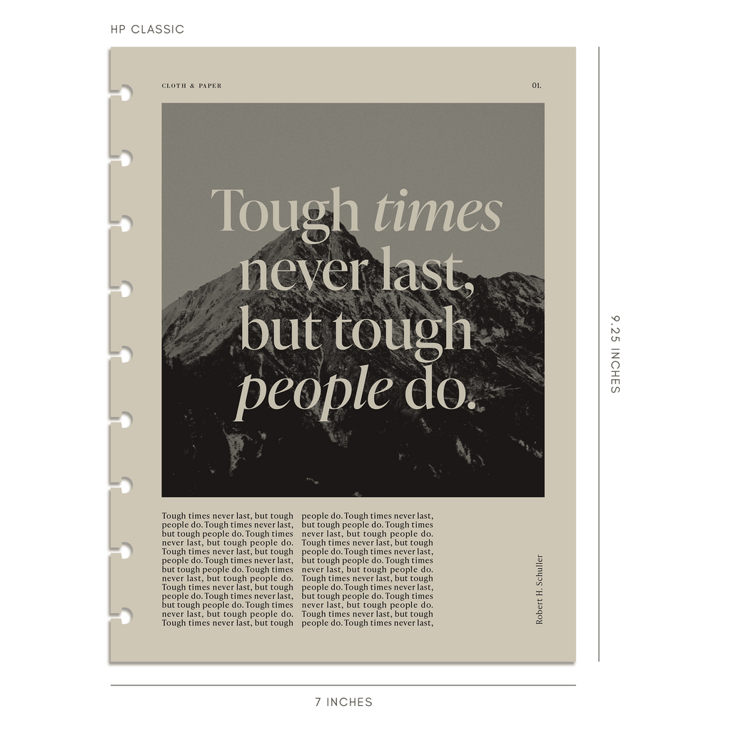 Tough Times Dashboard | Cloth and Paper