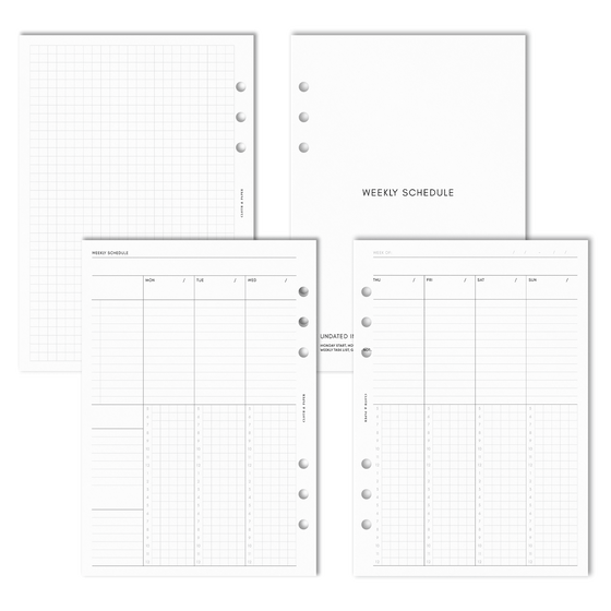 Digital mockup of insert in A5 sizing.