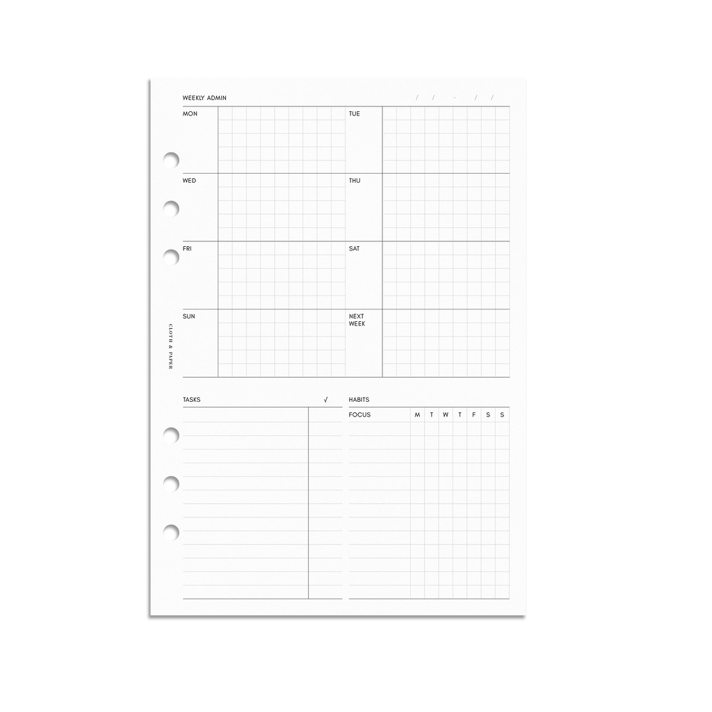 Paperchase - Filofax Style Organiser - A5 - Insert / Refill - Budget  Planner