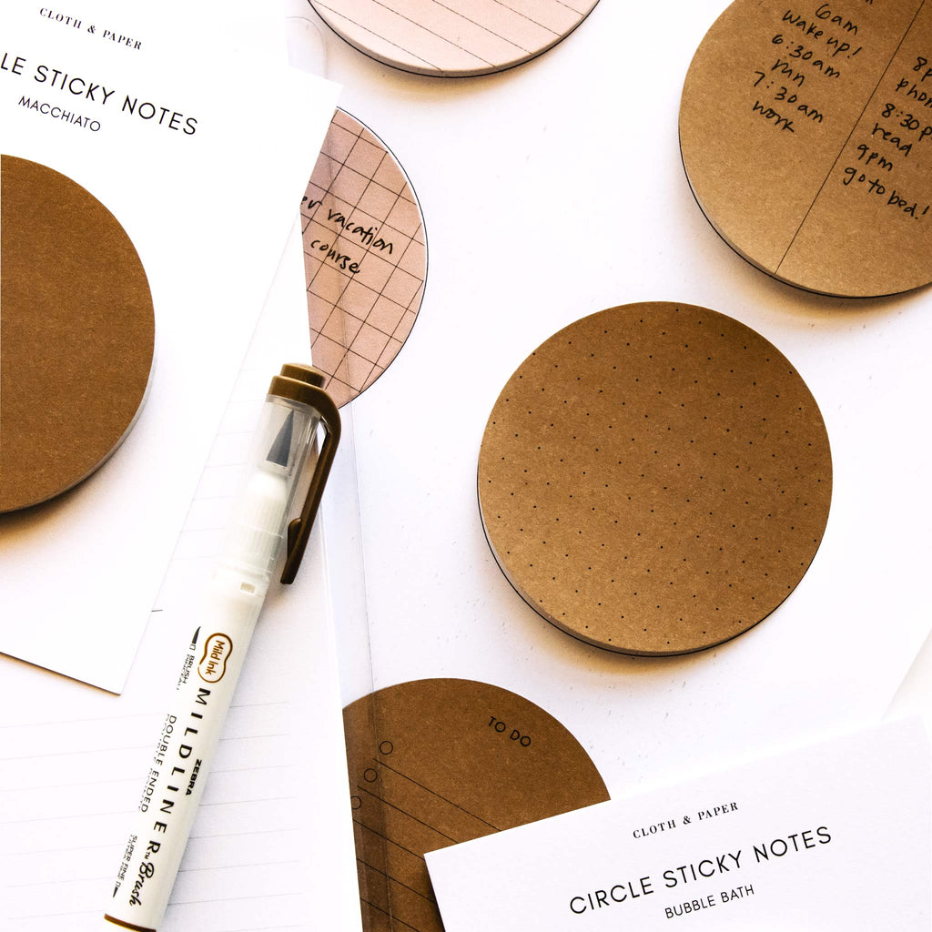 Circle Sticky Note Printable | Essentials | Cloth & Paper – CLOTH & PAPER