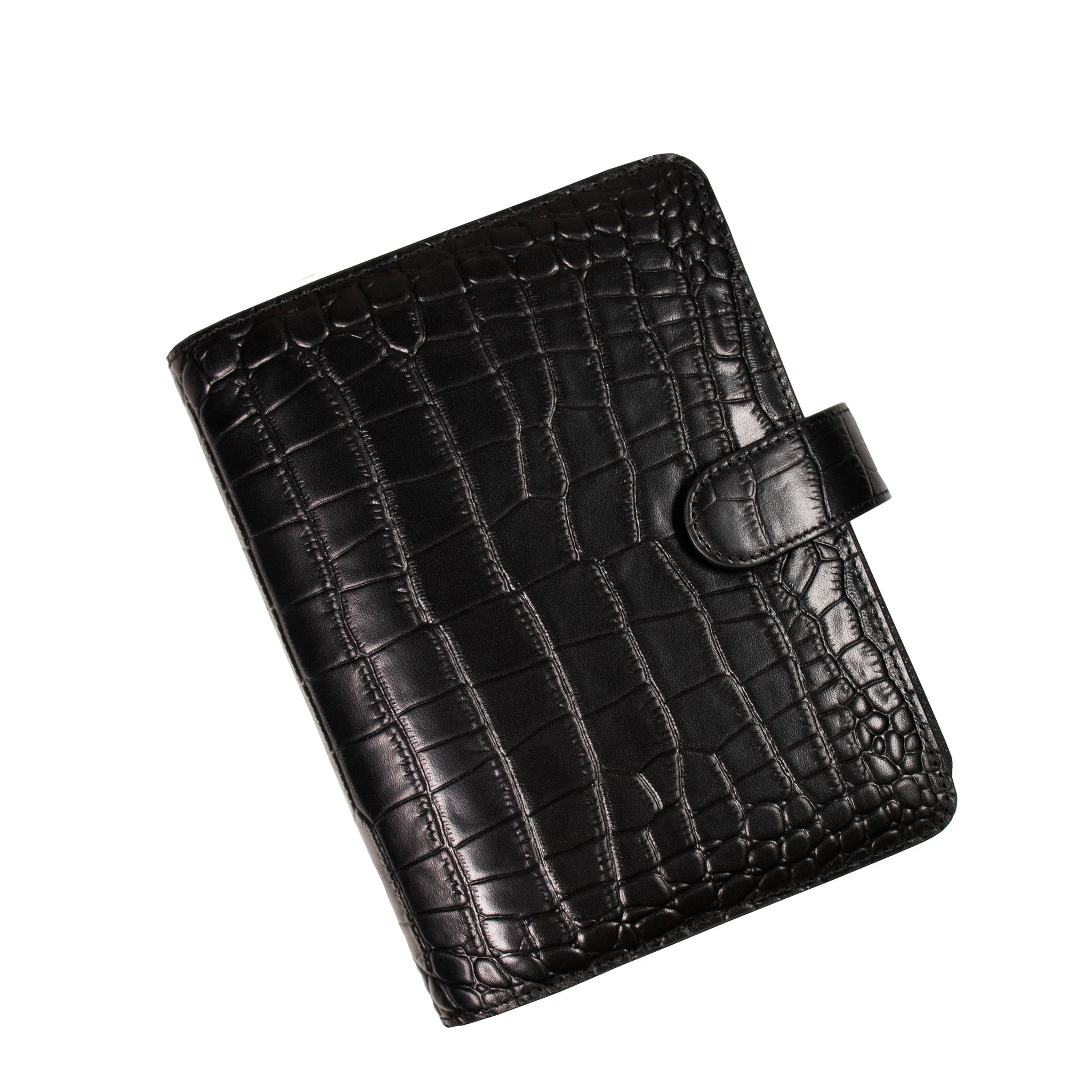 Burberry Embossed Check Leather Folding Card Case in Black - Men, Burberry®  Official