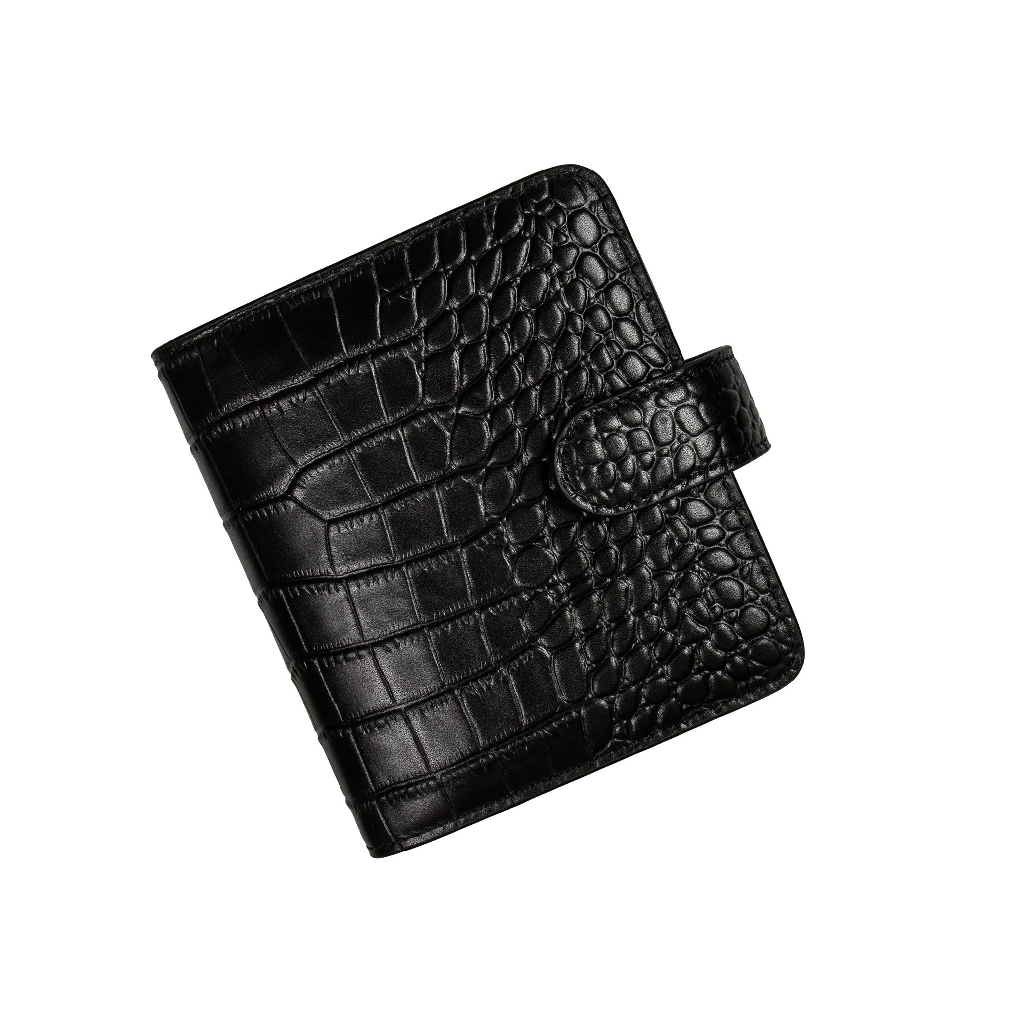 6-Ring Agenda | Pocket | Croc Leather